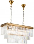 Подвесная люстра каскадная iLamp Triumph 6119-800 BR (220V, хрусталь, на цепи)