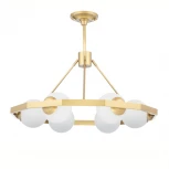 Потолочная люстра на штанге Cloyd Karass 10138 (220V, шар, шарики)