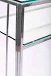 Консольный стол AllConsoles 1121-CS clear серебряный