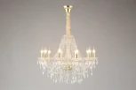 Подвесная люстра Koletta APL.755.13.10 (220V, хрусталь, подвески, на цепи, свеча)