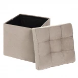 Пуфик Dreambag складной Светло-Бежевый Велюр 13583