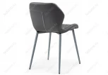 Стул Woodville на металлокаркасе Вальд экокожа серый / серый глянец 464192