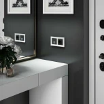 Сенсорный выключатель двухклавишный с подсветкой 1000 Вт (черный) Werkel W4520008 (a057679)