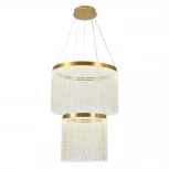 Подвесная люстра ярусная каскадная Chiaro Вассерфалл 617010602 (LED, 220V, хрусталь, на тросе)