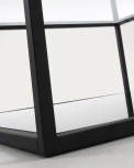 Журнальный стол La Forma (ex Julia Grup) Blackhill (Прозрачный,Черный/ Сталь,Стекло,Металл)