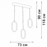 Подвесной светильник светодиодный Vitaluce V3049-1/3S (220V, на проводе)