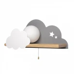 Настенный светильник Loft It Axel 10134 Grey (для детской, 220V, выключатель, шар)