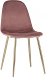 Стул Stool Group Валенсия велюр пыльно-розовый золотые ножки УТ000004430
