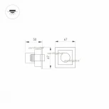 Встраиваемый точечный светильник Arlight MS-ORIENT-BUILT-TURN 032220 (LED)