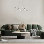 Подвесной светильник с таймером Escada Knot 10236/1 LED*60W Chrome 10236/1LED (220V, пульт управления, на тросе)