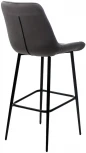 Барный стул ХОФМАН, цвет H-14 Серый, велюр / черный каркас M-City 688M05055