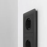 Рамка на 3 поста Acrylic (черный) Werkel W0032708 (a059318)