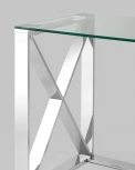 Журнальный стол Stool Group 40*40 КРОСС серебро УТ000004647