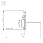 Профиль PAK-EDGE-2000 (Алюминий) 021721 Arlight