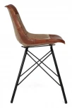 Стул Secret De Maison GETS ( mod. M-14529 ) коричневый (металл/кожа буйвола/ткань хлопок)