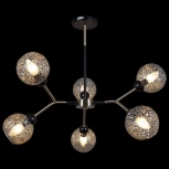 Потолочная люстра на штанге ILLUMICO IL0268-6PSQ-79 BK AB (220V)