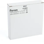 Токовод-коннектор для низковольтного шинопровода, черный Feron LD3001 41969