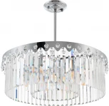 Потолочная люстра хрустальная на штанге Arte Milano Sorrento-8909 378909/8/300/580 CR (220V)