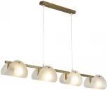 Подвесной светильник Lumion Fioro 6571/4C медный/белый/металл/стекло E14 4*60W 220V (на проводе)