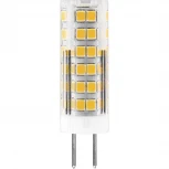 Лампочка светодиодная G4 7W 220V капсульная прозрачная 2700K Feron 25863