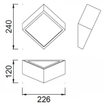 Настенный светильник Mantra Mini 5481 (220V, IP44)