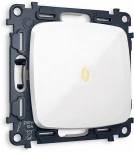 Выключатель одноклавишный с подсветкой (белый глянец) Ambrella Volt QUANT MO102010