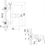 Смеситель Lemark Partner LM6559C для душа