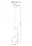 Подвесной светильник MyFar Pierre MR1163-1P (220V, на проводе, шар)