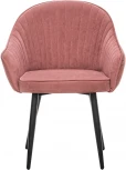 Стул с подлокотниками Вайд, каркас Черный, велюр Персиковый 2500000185816 Leset