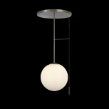 Потолочная люстра на штанге Loft IT Signal 10029PM Gold (220V, выключатель, шар)