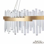 Подвесная люстра Arte Milano Venezia 312011/D500 BS (регулировка яркости, LED, 220V, хрусталь, пульт управления, на тросе, круглые)