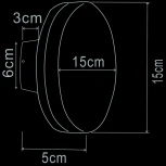 Настенный уличный светильник Arte Lamp Amsterdam A1212AL-1BK (LED, 220V, круглые, IP54)