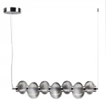 Подвесной светильник линейный Odeon Light Bruco 5096/24L хром/дымчатый градиент/металл/стекло LED 24W 4000K 1948Лм (220V, на тросе)