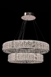 Подвесная люстра ярусная Fluorite Ravissement FL1068-14P (LED, 220V, хрусталь, на тросе, круглые)