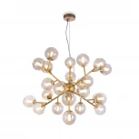 Подвесной светильник Maytoni Dallas MOD545PL-24G (220V, на тросе, шарики, паук, молекулы)