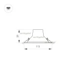 Встраиваемый точечный светильник Arlight 032431 (LED, 220V, круглые)