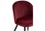 Стул Woodville на металлокаркасе Gabi wine red / black 15087