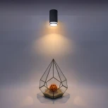 Точечный светильник накладной Wolta WSL-GU10/03BL под лампу GU10 Черный CORALLO