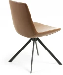 Обеденный стул La Forma (ex Julia Grup) Zeva (Коричневый/ Пена,Металл,Сталь)