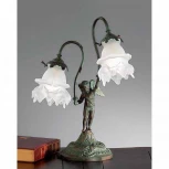 Интерьерная настольная лампа Nervilamp 2081 2081/2L/ST (220V, фигура человека, ангелы)