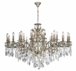 Подвесная большая люстра Dio D'Arte Opera E 1.1.30.600 A (220V, хрусталь, на цепи, подсвечник, свеча)