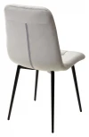 Стул ДИЛАН, цвет cветло-серый #H09, велюр / черный каркас