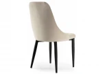 Стул Woodville на металлокаркасе Kora beige / black 15099