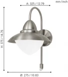 Настенный фонарь уличный Eglo Sidney 87105