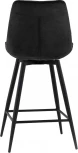 Стул полубарный Флекс с поворотным механизмом  велюр черный Stool Group арт.УТ000040030