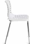 Стул SKALBERG (mod. C-084-A) металл/пластик, 46 х 56 79 см, White (белый) / Chrome (хром) Tetchair 19260