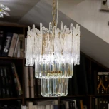 Подвесная люстра каскадная Glacier L05006.92 (220V, хрусталь, на цепи)