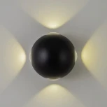 Архитектурная подсветка светодиодная AM Group AM303 AM303-4X3 W BK 4000K (220V, круглые, IP65)