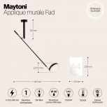 Настенный светильник светодиодный Fad MOD070WL-L6B3K (220V, выключатель)