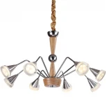 Подвесная люстра Lucia Tucci Natura 072.8 Led (220V, бук, на цепи, паук)